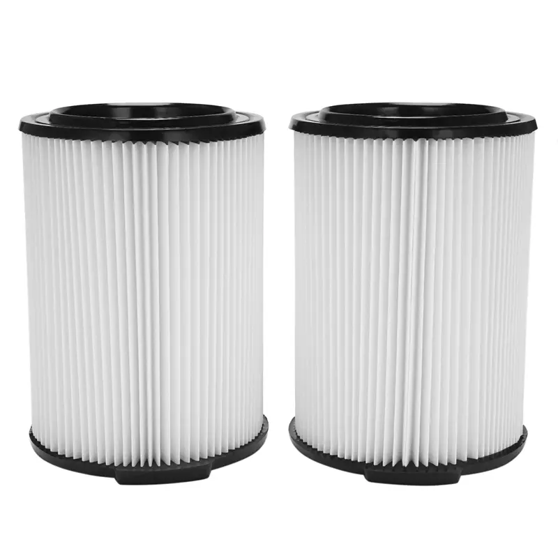 Replacement VF4000 Composite Filter for Ridgid Vacuum Cleaners, 5-20 Gal & Larger, Washable Reusable, 1000RV Dust Removal, Easy to Install, WD0671 (2 Pack)