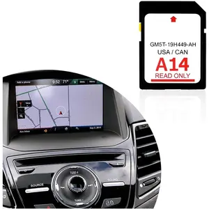 A14 Navigation SD Card,2023 Latest Version US & Canada Maps Car GPS Navigation System SD Card GM5T-19H449-AH Compatible with Ford Lincoln,Road Trip Essentials