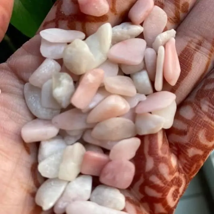 Raw Pink Opal Crystal Chips, 2oz