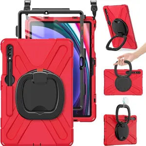 12.4inch Case for Samsung Galaxy Tab S9, S8, S7 w/Shoulder Strap/Kickstand - NWT