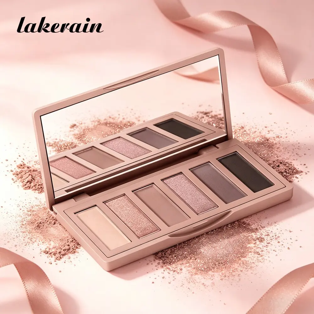 6-Color Rosy Pink Eyeshadow Palette, Matte & Shimmer Duo, Smooth Blendable Clump-Free, Long-Wearing, Enhance Eye Makeup Tool for Women, Cosmetic Palette, Eye Makeup Product, Eye Shadow Palettes