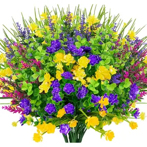 Artificial Fake Flower, Simulated Flower Bouquet for Outdoor Wedding Party Garden Yard, Multicolor Home Decor, Decorative Flowers, Flower Design, Eternal Artificial Hanging Flowers, Flower Arrangements, Decoration