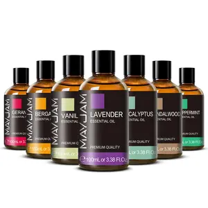 100ml Pure Plant Essential Oil, 3 Counts Long-lasting Aromatherapy Natural Oil, Suitable for Diffusers Humidifiers Massages Candles Soap Making, Body Care,  Home Fragrances