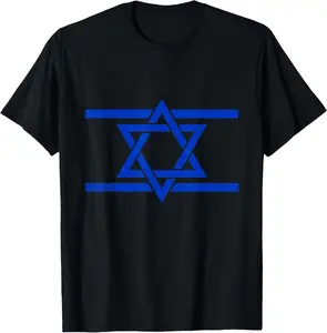 Unisex，I Stand With Israel Flag Israeli Jewish Star Of David Jewish T-Shirt Casual Summer Birthday Clothes