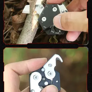 Stainless Steel Mini Multi-Tool Keychain, Hex Screwdriver Coin Knife, Outdoor Daily Use, Compact Design, Durable and Versatile Tool Kit