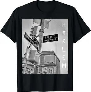 100% Cotton Harlem New York City NYC Street Men Women T-Shirt