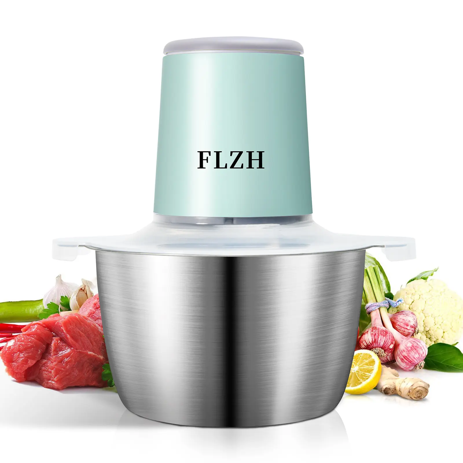 Electric Meat Grinder, Food Processor, 4 Dual Blade Meat Grinder, Electric Stirring Meat Grinder, SUB Rechargeable, Electric Food Grinder, Electric Garlic Chopper, Baby Food, Meat, Onion, Vegetable Mini Electric Food Chopper Electric Food