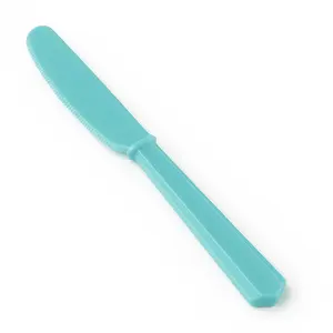 Economy Plastic Knives in Robin's Egg Blue - 7.5 in.