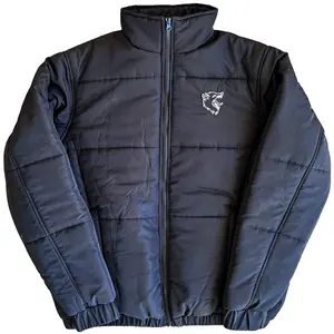 Kill Crew Wolf Puffer Jacket - Long Sleeve, Elastic Cuffed Design, Suitable for Men, Ideal for Casual Wear Coats Tops