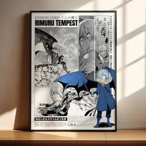 Tensei Shitara Slime Datta Ken Slime Anime Poster - Rimuru Tempest Anime Art Print Anime Gifts