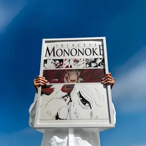 Princess Mononoke Fan Art Print Poster  Poster Unframed, Anime Art Print, Manga Wall Decor, Manga Poster, Wall Art, Wall decor, Home Decor, Birthday Gift.