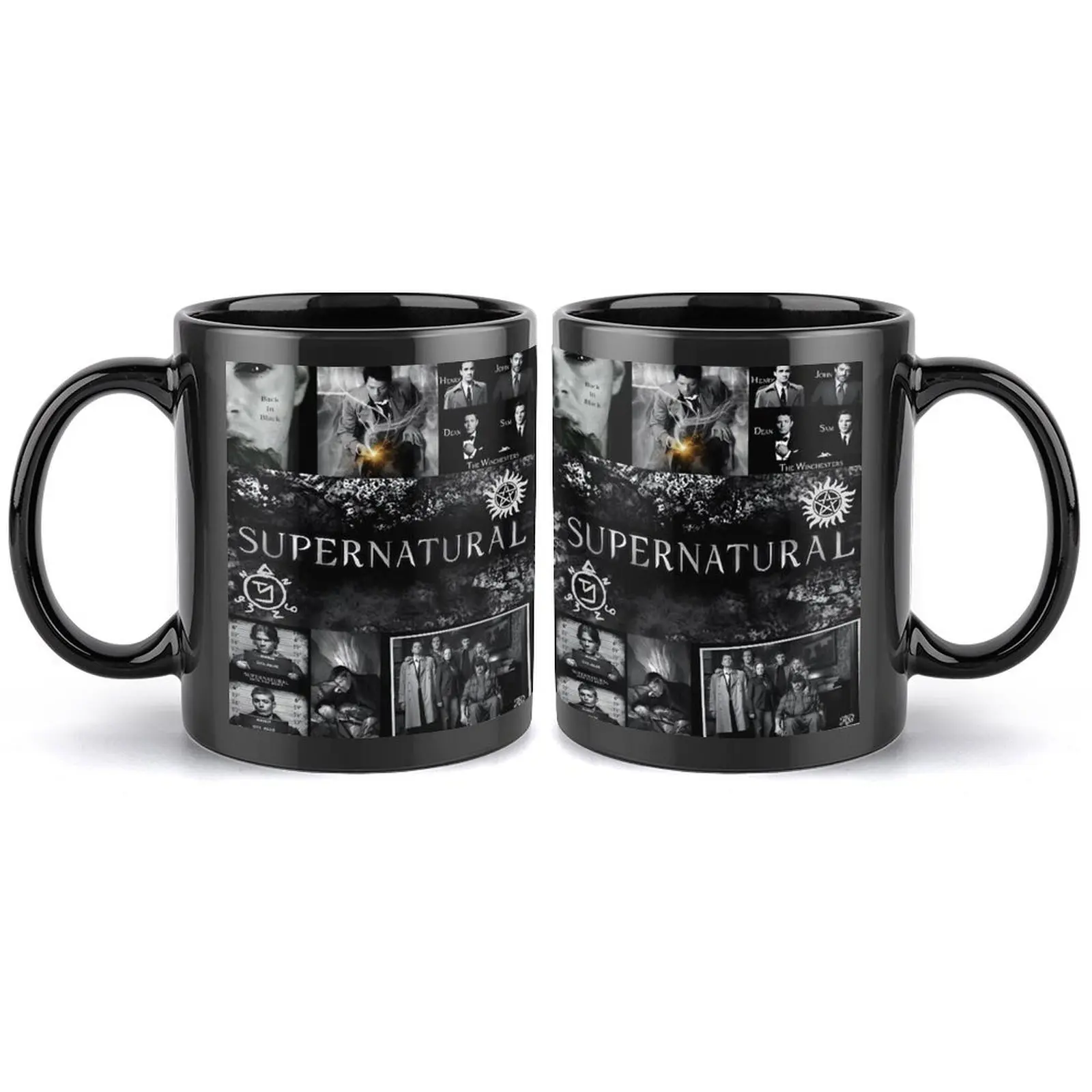 11oz Supernatural Coffee Cup Ceramic Mug for Supernatural Fans - Perfect for Home Use, Office, or Outdoor Display Cup