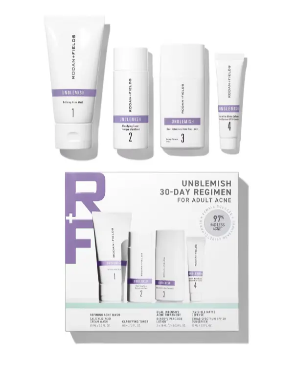 UNBLEMISH 30-Day Regimen for Adult Acne Treatment