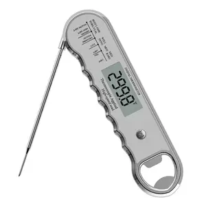 Premium Digital Meat Thermometer - Instant Readings Backlit Magnetic Waterproof for Steak Barbecuing Frying Roasting Gift for Dad