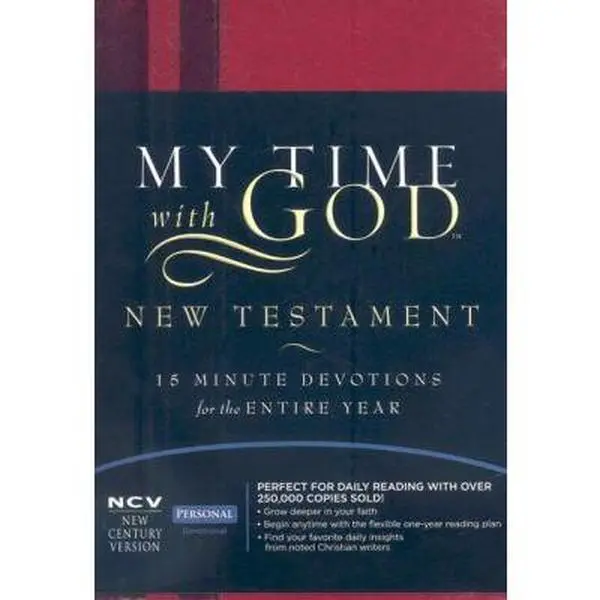 USED Book - My Time with God: New Century Version, 15 Minute Devotions for the Entire Year by Thomas Nelson (Hardcover) - english