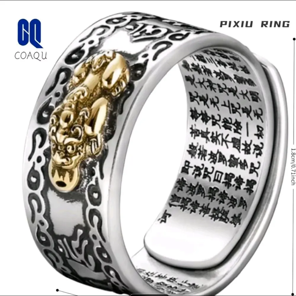 Feng Shui Ornament Ring - Home Decor Positive Energy Accessory for Attracting Luck, Abundance