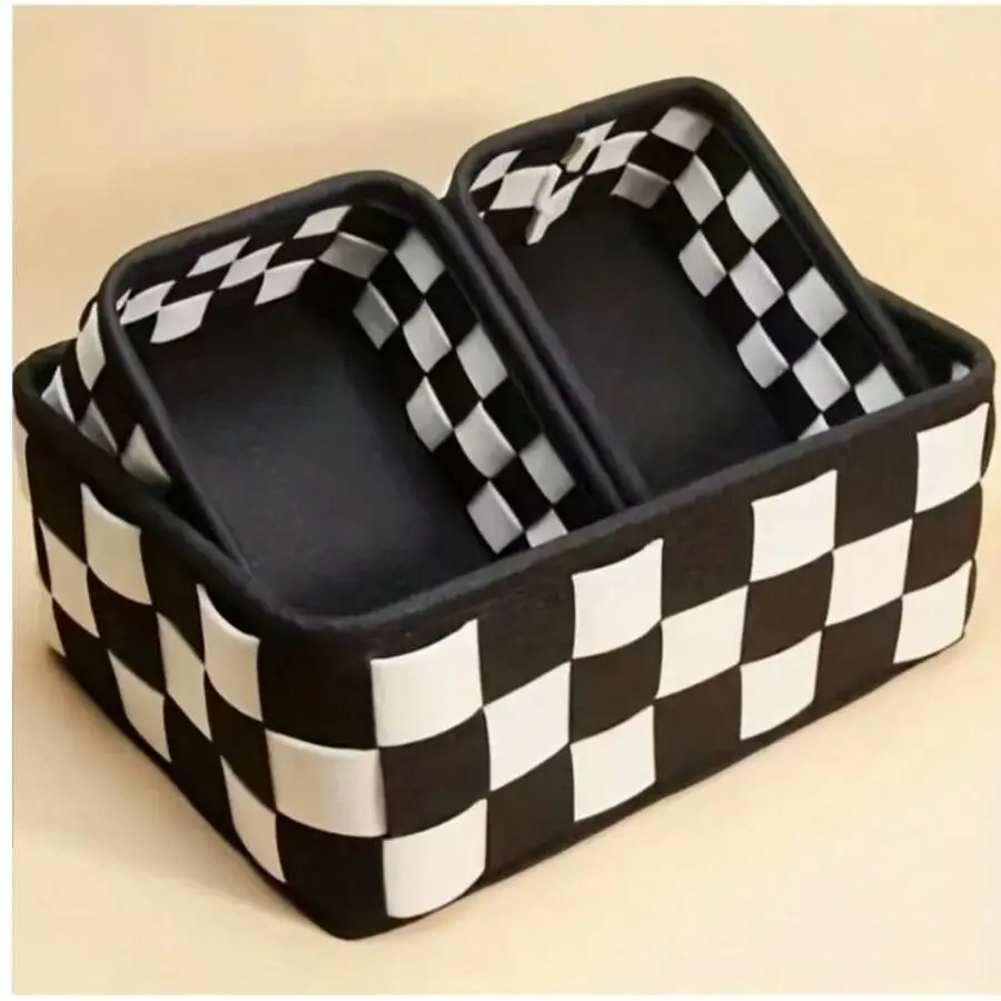 1pcs/2pcs/3pcs Felt Storage Box Set, Indoor Design Organizer, Organized Box, Durable Storage Organizer, Foldable Storage Containers, Large Capacity for Clothes Toys Books, Home Organization Solution