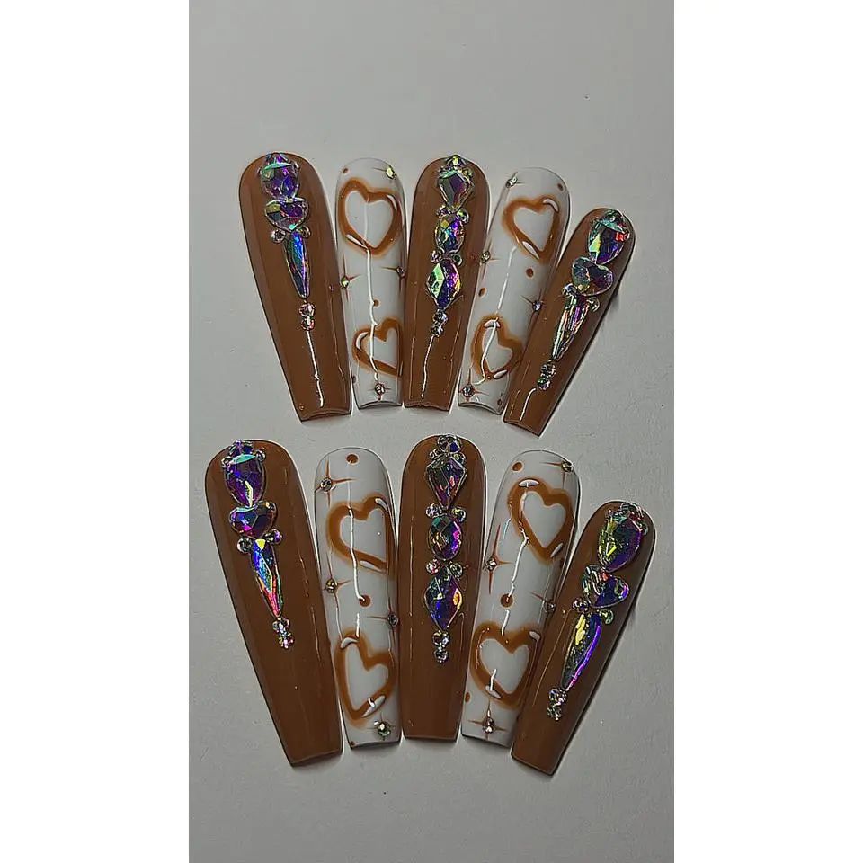 90’s IN NUDE | COFFIN | XL LONG | PRESS ON NAILS