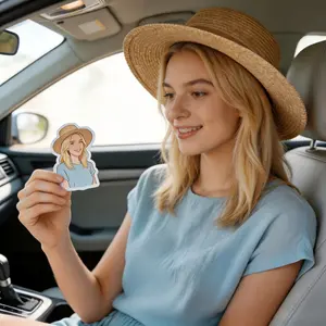 Personalized Photo Air Freshener - Custom Cut Ocean Scented Car Freshener for Boyfriend Girlfriend Hisband Wife Women Decor Accessories