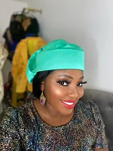 Joha Turban Cap (Green)- Women’s African Turban Hat