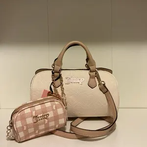 Juicy Couture Soft White Solid Elegant Magic N Spark Satchel, Women's Crossbody & Shoulder Bag (shoulder-worn, women's cross body bag)