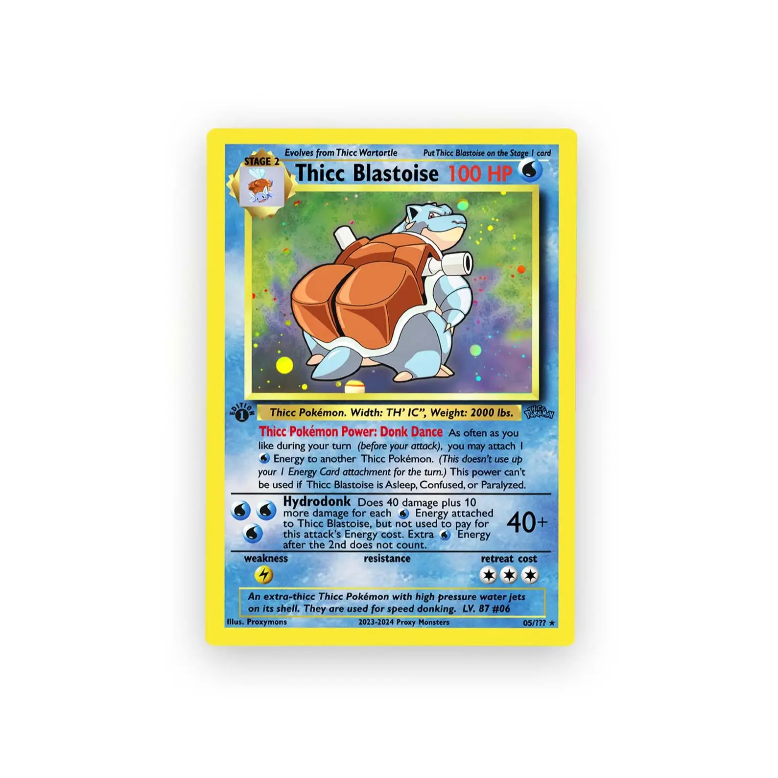 Thicc Pokemon - Holographic Custom Fan-Art Cards - Funny Affordable Gift  for Pokemon Fans - TikTok Shop