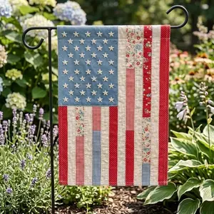 4th Of July Flag, Patriotic Flag, Red White And Blue Flag, 4th Of July Garden Flag, 4th Of July Decoration, Summer Garden Flag
