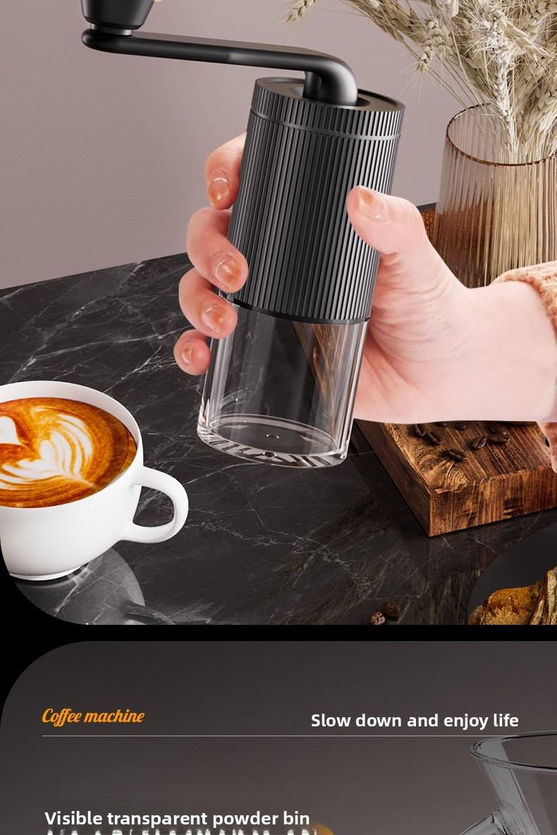 Mini Manual Coffee Grinder with Multiple Adjustable Settings, Portable Hand Coffee Bean Mill with 30g Capacity, Conical Burr Coffee Grinder with Crank for Travel, Camping, Office, Espresso, Pour Over Tea