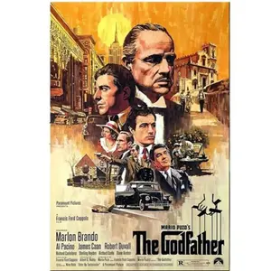 The Go-dfather Movie 1972 Classic Vintage Poster, Film Fan Collectibles Retro Poster, Home Decor Wall Art Minimalist Poster Wall Art Decor Posters, Gift Womens Mens Decor Unframed  Decoration Room Photo Print