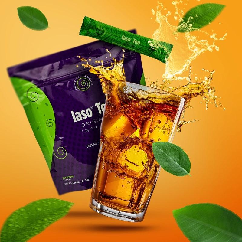 Iaso Instant Regular Cleansing Tea 2 Bags 50 Sachets for Regular Cleansing Routines