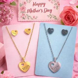Stainless steel Mother's Day Necklace  Jewelry Gift