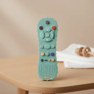 Silicone Cartoon TV Remote Teething Toy, Sensory Teether, Educational Chew Toy for Babies 6-12 Months, BPA Free, Perfect Gift for Infants