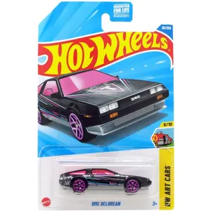 DMC Delorean Series Hot Wheels Art Cars, Model HW, High-Quality Durable Design for Collectors and Enthusiasts