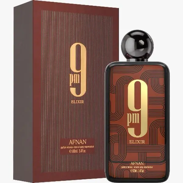 Afnan 9 Pm Elixir Intense 3.4 Oz Parfum Spray for Men