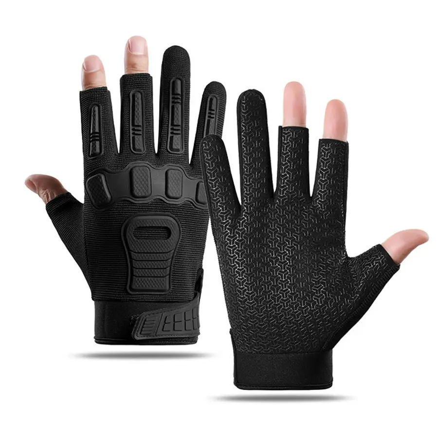 Unisex Tactical Gloves, Anti-Slip Protection for Outdoor Rock Climbing & Cycling, Leakage-Resistant Finger Design for Training