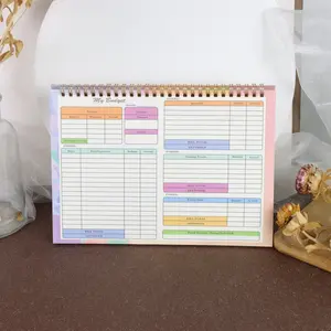 Monthly Budget Planner Notebook, Spiral Bound Income Expense Tracker, Portable Design Financial Planning Book, Essential for Money Management