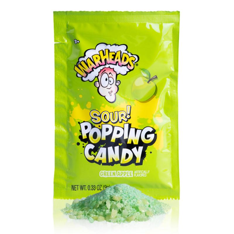 Warheads Popping Candy - Classic Candy Snack with Tart Flavor Explosions - Sweet Treat with Popping Reaction - Bonbon