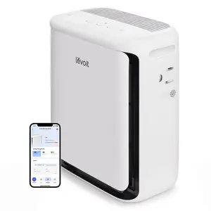 LEVOIT Air Purifier for Home Pets Large Room with Washable Pre-filter, Dual Sensors for Heavy Pet Hair & Allergies, High-Carbon Filter for Dander & Odor, Smart APP Control, Vital Pet White