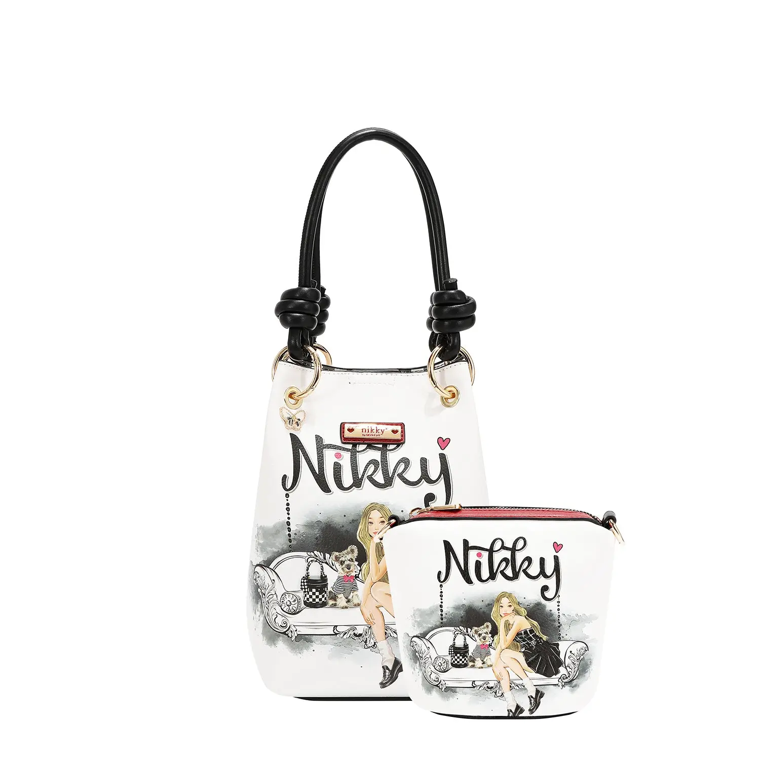 2 PC BUCKET SHOULDER BAG 2 PC BUCKET SHOULDER BAG