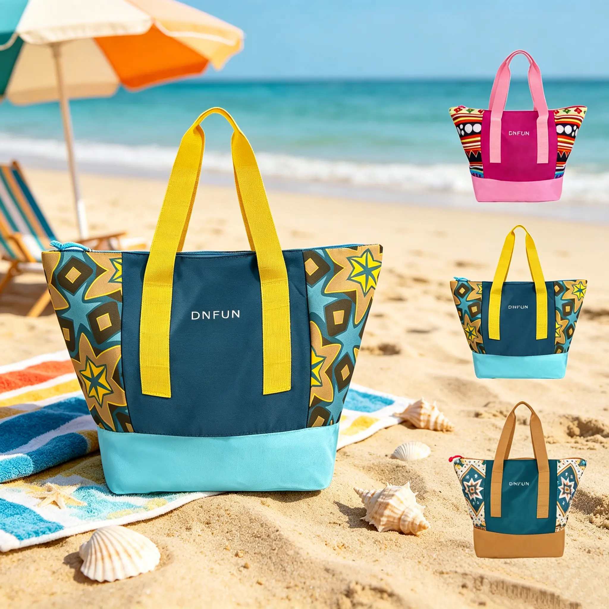 Women's Large Waterproof Travel Tote - Sport-Inspired Shoulder Bags, Leisure Beach Purse for Daily Sports & Outdoor Use
