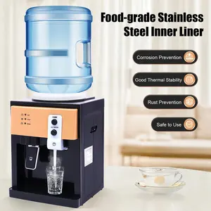 Electric Hot and Cold Water Cooler Dispenser Versatile Desktop Top Loading Water Dispenser for Home Office (110V US / 220V EU)