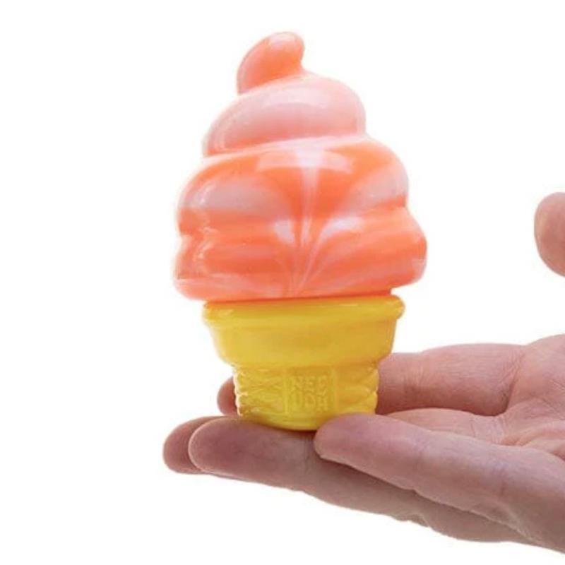 Nice Cream Cone Squishy Stress Toy - Creamy Smooth Satisfying Sensory Fidget Toy for Kids & Adults ONE CONE ONE COLOR AT RANDOM