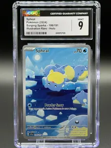 Pokemon TCG Spheal | Surging Sparks 199/191 | CGC Graded MINT 9