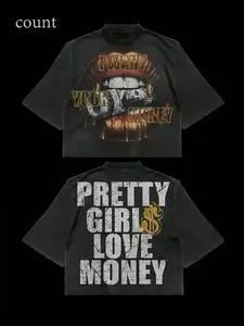 Men's Short Sleeve Cotton Blend Crop Top, Unique Design for Casual Summer Wear, Street Fashion Essential for Trendsetters