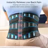 UGEM Unisex Adjustable Compression Waist Belt - Strong 6 Memory-Aluminum Stays, 16-Hole Breathable Mesh Fabric, Anti-Skid, Custom Fit, Steel Springs, Herniated Disc Lower Back Pain Relief, Work Wear Protective Gear, Adjustable Compression Belt