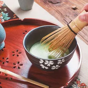 1/2 Pcs 100-Prong Bamboo Matcha Whisk, Handmade for Rich Foam, Home Tea Ceremony Accessory, Great Gift for Tea Lovers