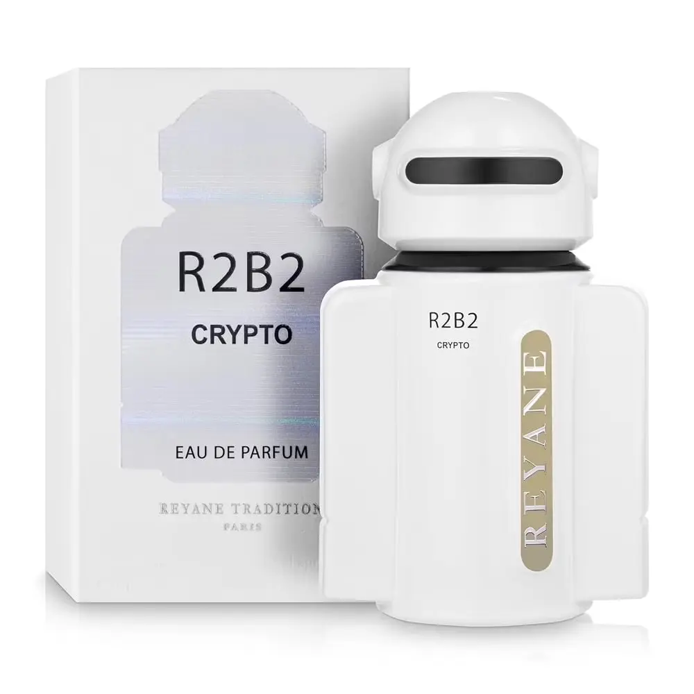 Reyane Tradition R2B2 Crypto Men's Eau de Parfum, Long-Lasting Aromatic Fragrance with Fruity, Spicy & Woody Notes, 3.4 oz, Bold Confident Scent
