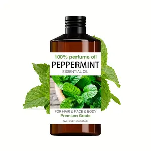 100ML Peppermint Aromatic Oil, Long-Lasting Home Fragrance, Suitable for Nails Hair Skin Care, Massage Humidifier Moisturizing Essential Oils