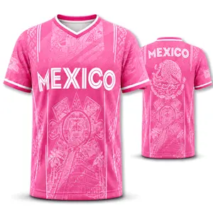 Men's 2026 New Mexico Athletic Short-Sleeve Snake & Eagle Aztec Sun Stone V-Neck T-Shirt - Blush Pink Casual Graphic Top Celebrating Ancient Mesoamerican Heritage Tribal Streetwear Cultural Fabric