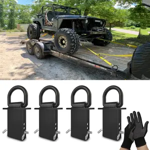 12000lbs Heavy Duty Removable D Ring Stake Pocket tie Down for Utility Trailers and Flatbeds Equipped with Stake Pockets Stake Pocket D-Rings
